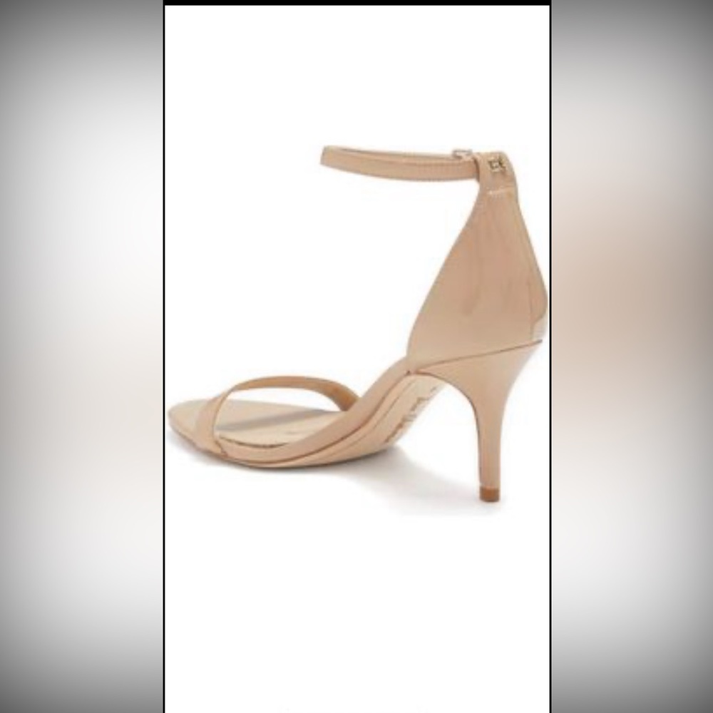 Sam Edleman Patti Ankle Strap Nude Heel - size 5.5